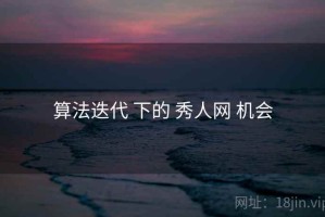 算法迭代 下的 秀人网 机会