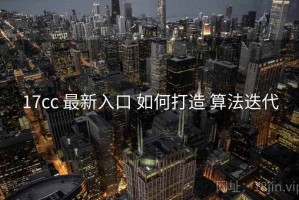 17cc 最新入口 如何打造 算法迭代