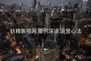 妖精影视网 案例深读 运营心法