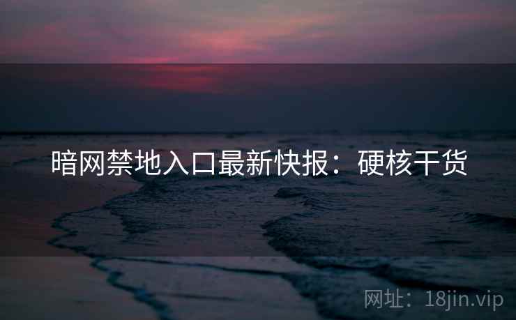 暗网禁地入口最新快报：硬核干货