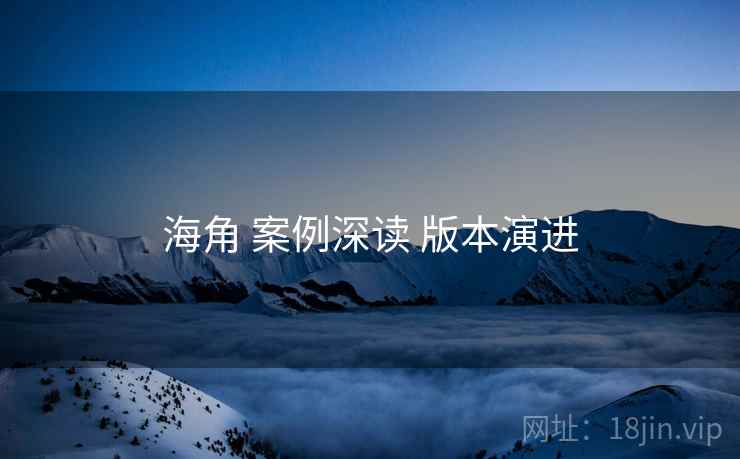 海角 案例深读 版本演进