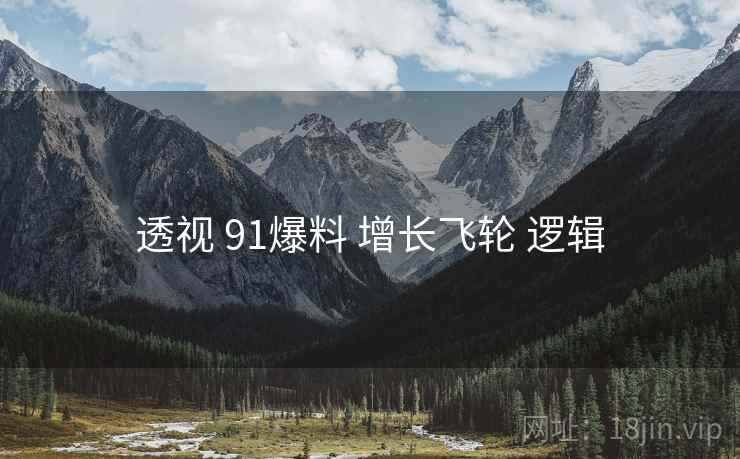 透视 91爆料 增长飞轮 逻辑