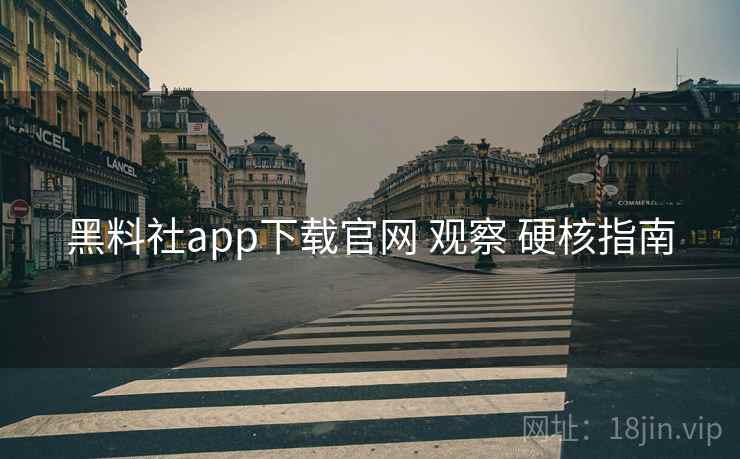 黑料社app下载官网 观察 硬核指南