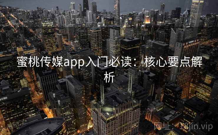 蜜桃传媒app入门必读：核心要点解析