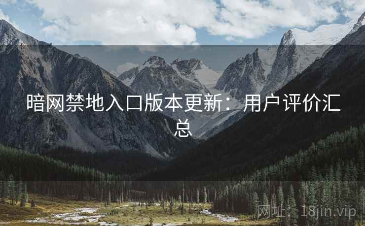 暗网禁地入口版本更新：用户评价汇总