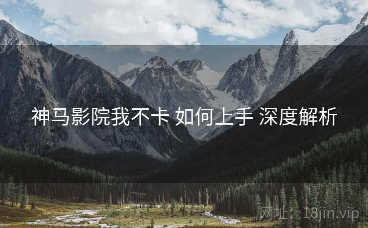神马影院我不卡 如何上手 深度解析