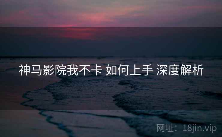 神马影院我不卡 如何上手 深度解析